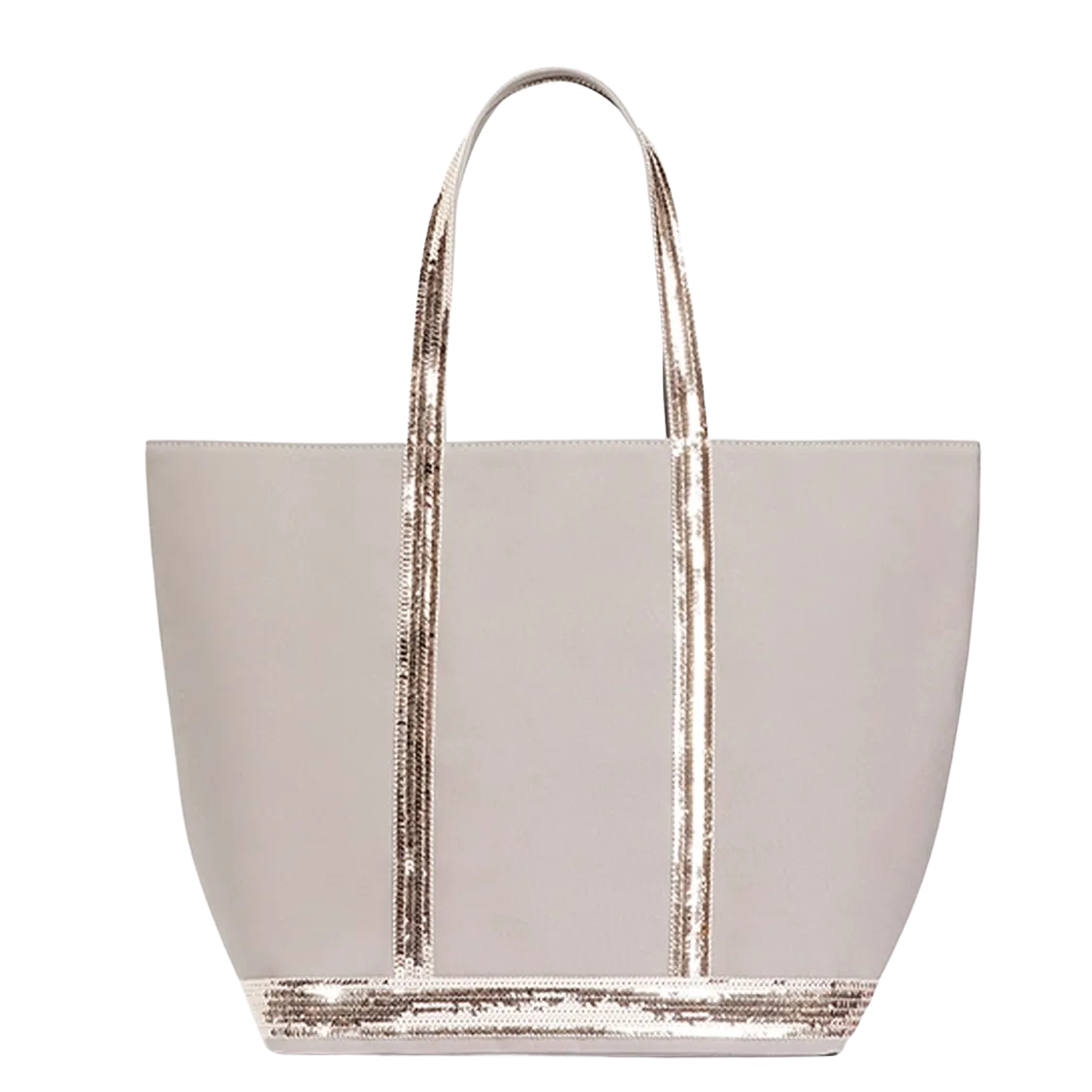 Cabas L Zippé en Toile Quartz